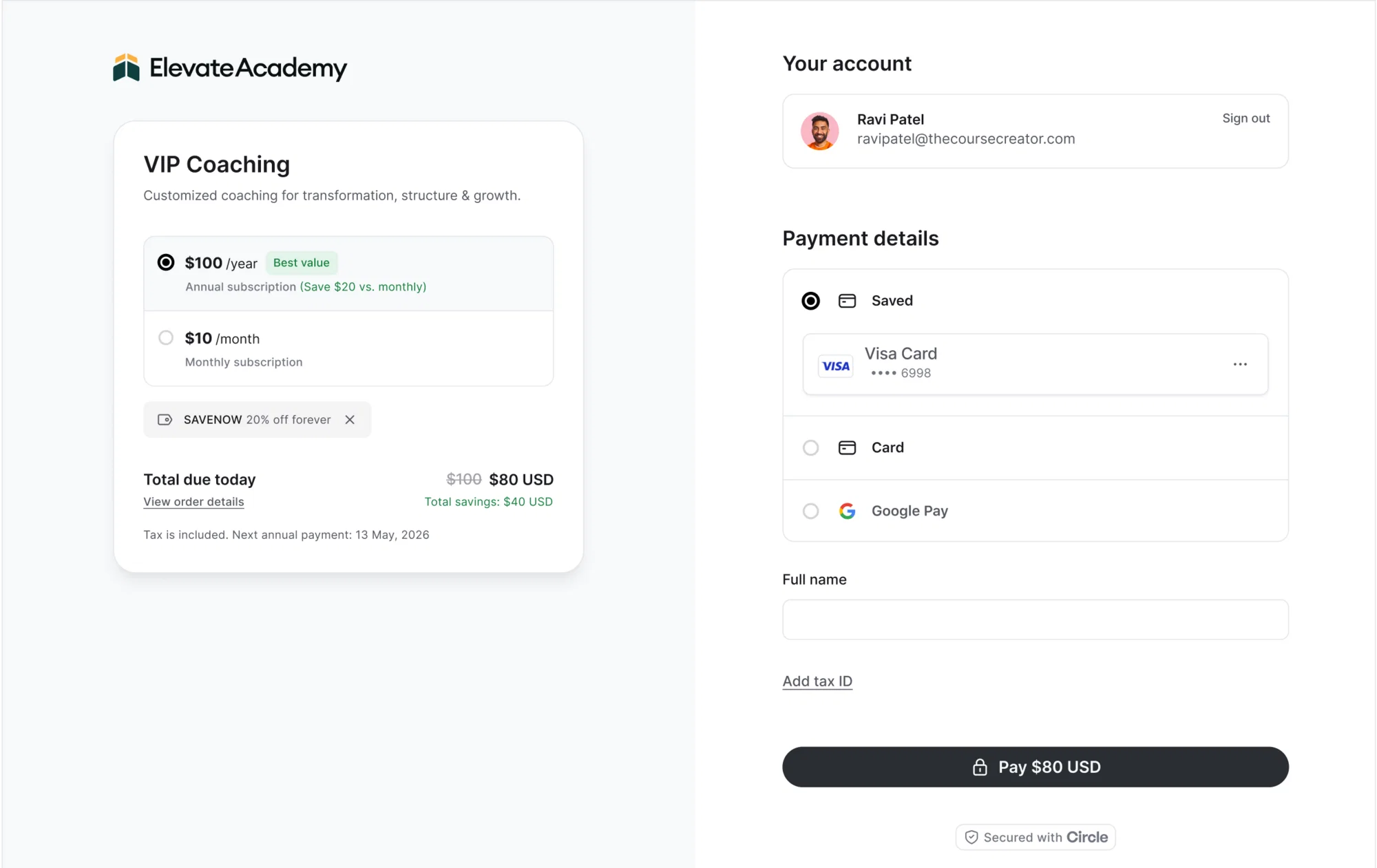 Payments